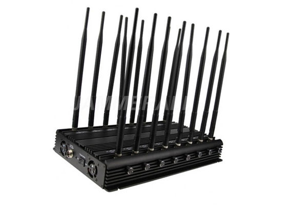গুণ  16 Antennas UHF VHF Jammer , All - In - One Cell Phone Signal Blocker কারখানা